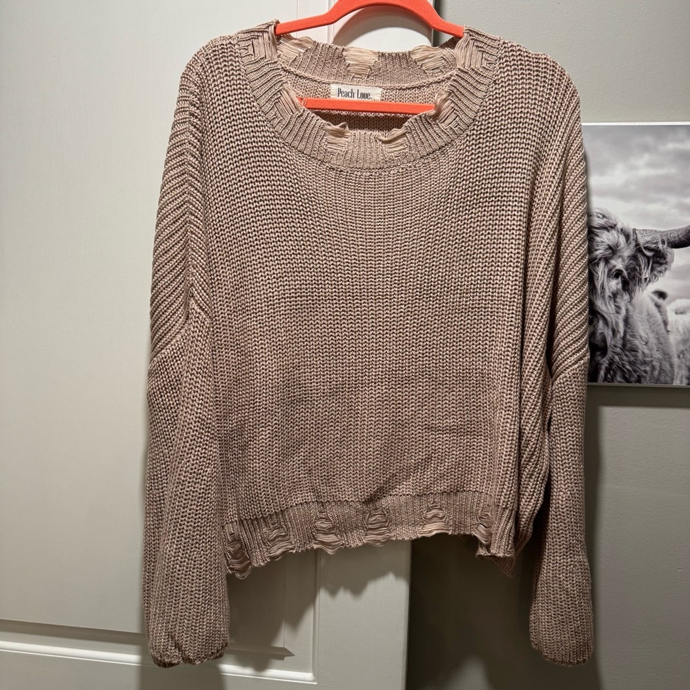 Peach Love California knit sweater